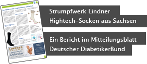 PDF Bericht: Strumpfwerk Lindner Hightech-Socken aus Sachsen — Ein Bericht im Mitteilungsblatt Deutscher DiabetikerBund